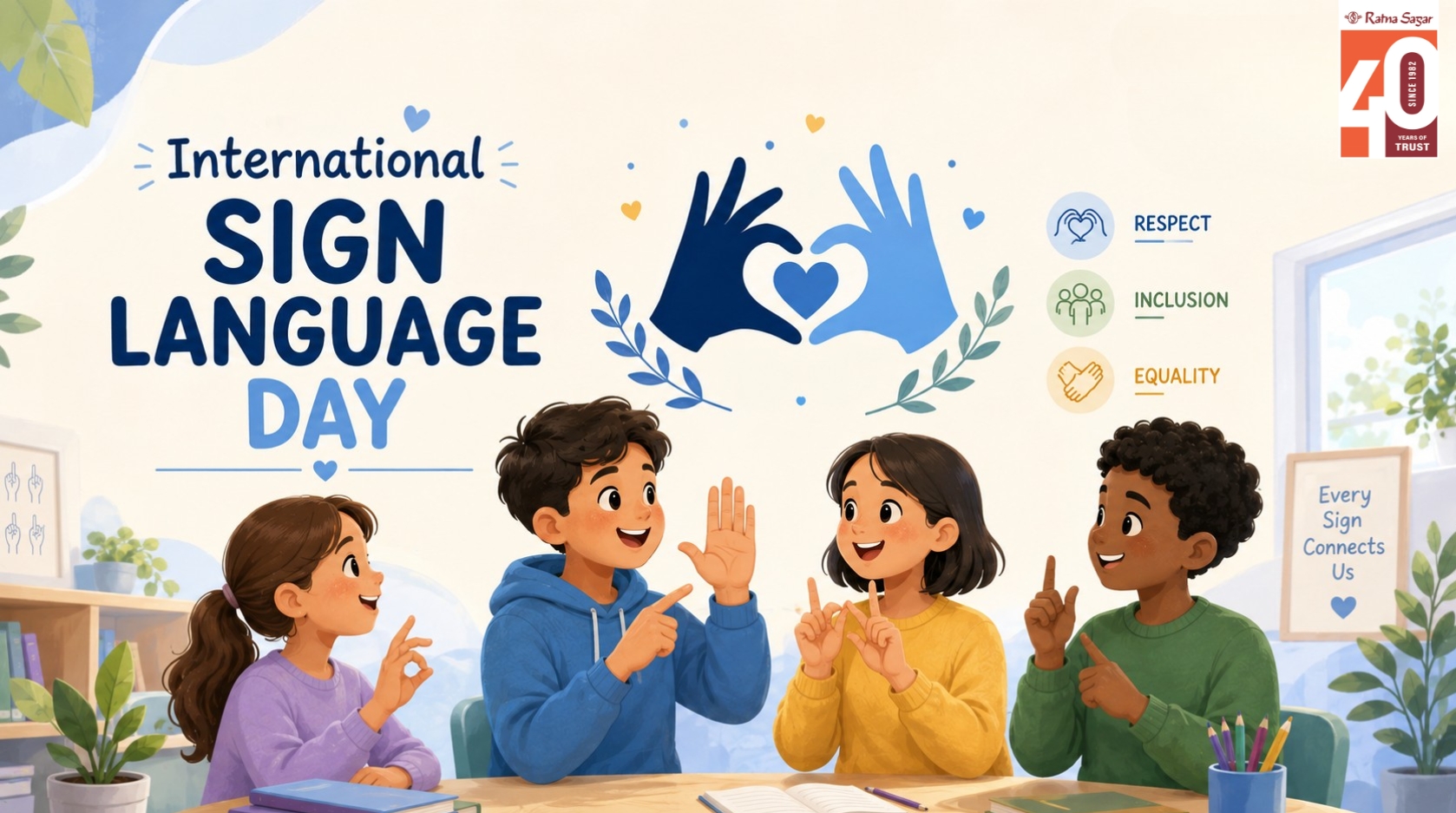 International Sign Language Day: 10 Lines & Short Essay